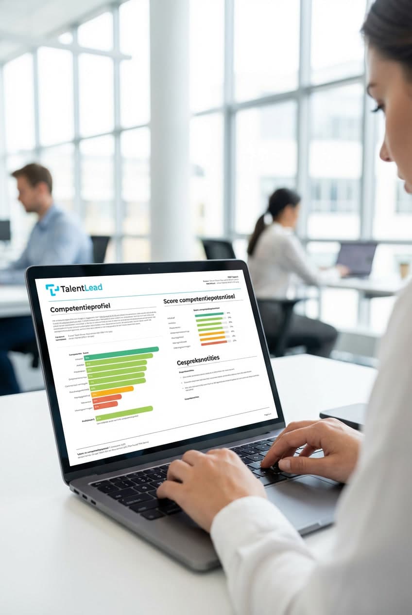 Kandidaat Rapportage - PDF Export voorbeeld